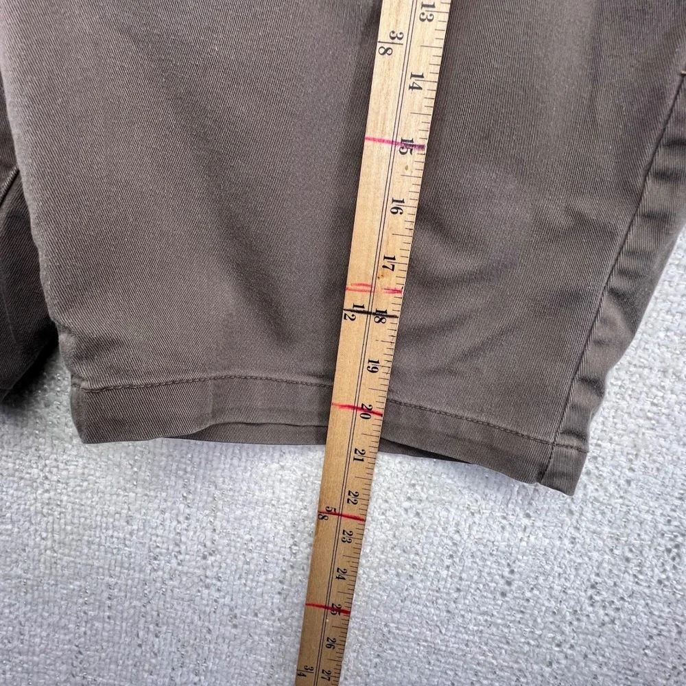 Volcom Mens Shorts Size 34‎ Brown Casual Chino Walk Flat Front